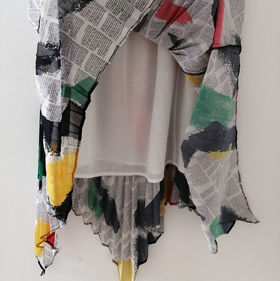 Celine silk printed asymmetrical skirt - Picture 6 of 8